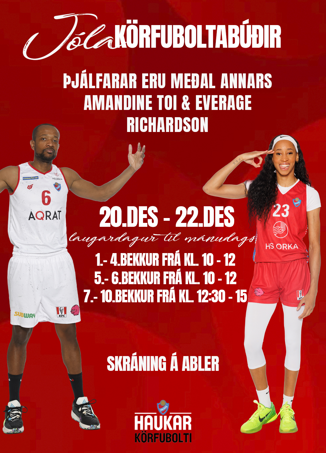 Jóla Körfuboltabúðir Haukar 20.–22. des preview image