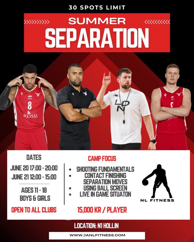 Jamil & Chris Caird Basketball Camp 20.–21. júní preview image