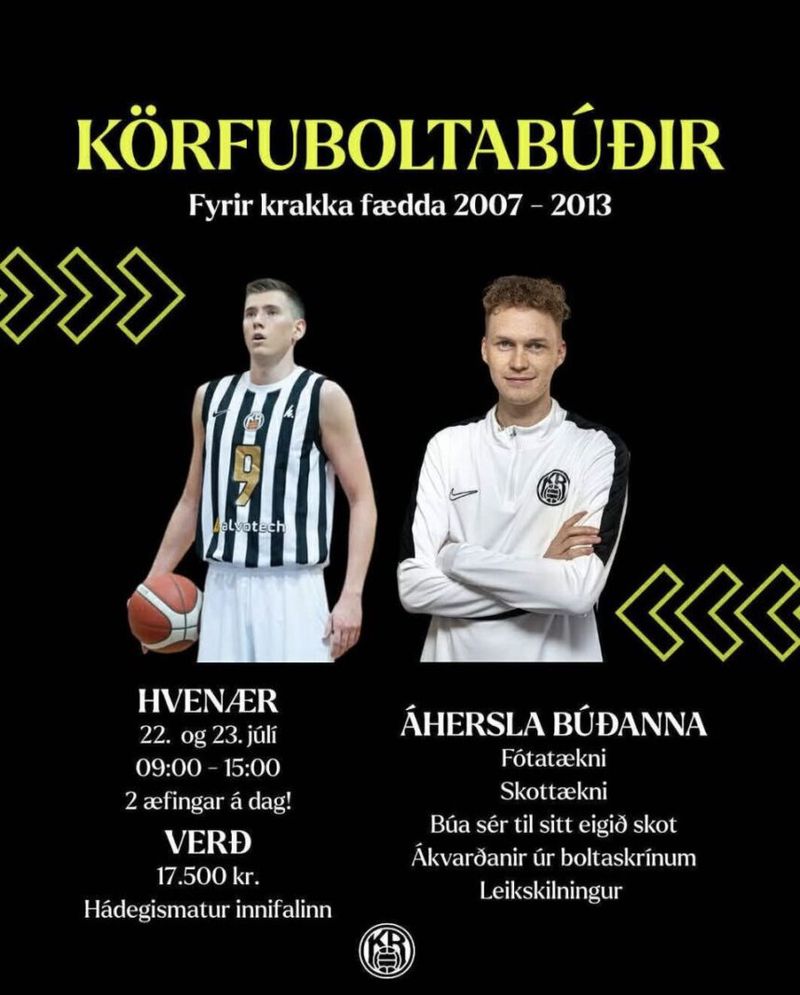 Körfuboltabúðir KR 22. og 23. júlí 2025 preview image