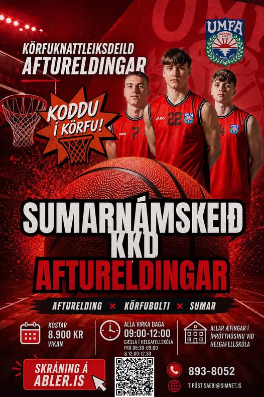 Sumarnámskeið Körfuknattleiksdeildar Aftureldingar 2026