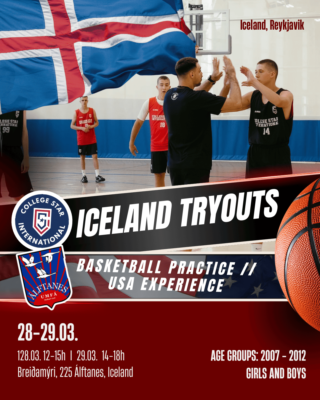 CSI AAU prufur á Álftanesi 28.–29. mars 2026