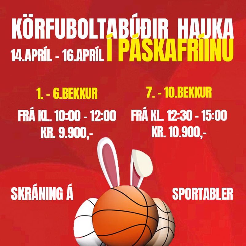 Körfuboltabúðir Hauka 14.–16. apríl preview image